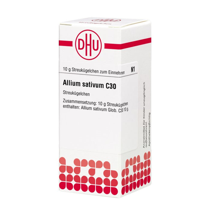 DHU Allium sativum C30 Streukügelchen, 10 g Globuli