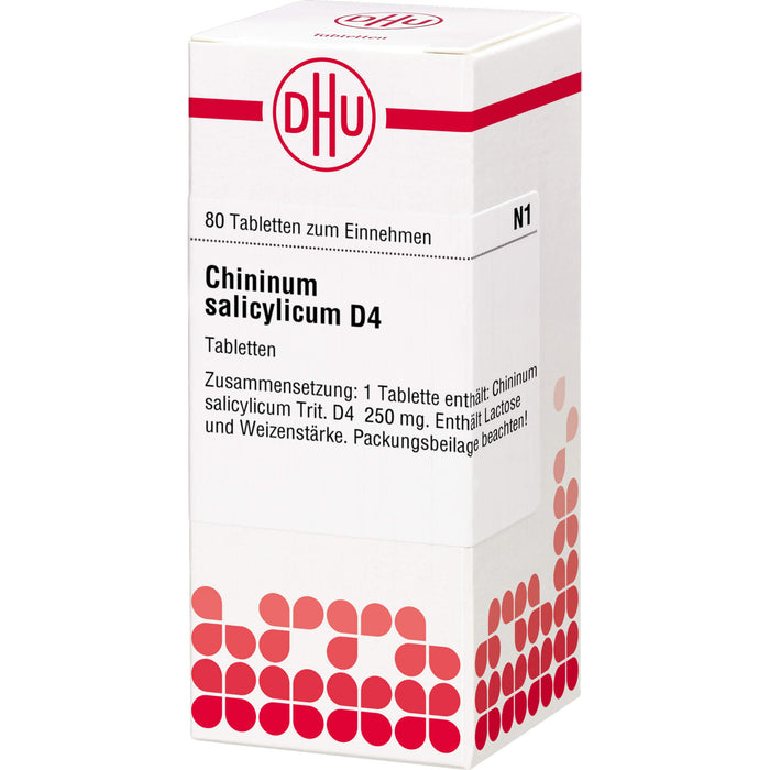 DHU Chininum salicylicum D4 Tabletten, 80 St. Tabletten