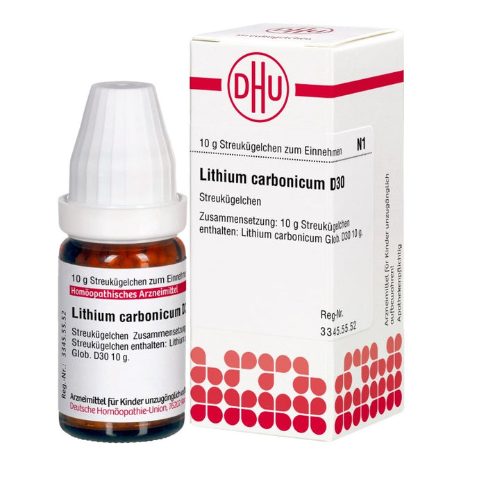 DHU Lithium carbonicum D30 Streukügelchen, 10 g Globules