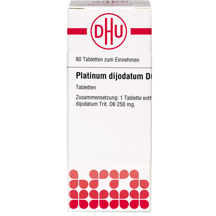 DHU Platinum dijodatum D6 Tabletten, 80 St. Tabletten