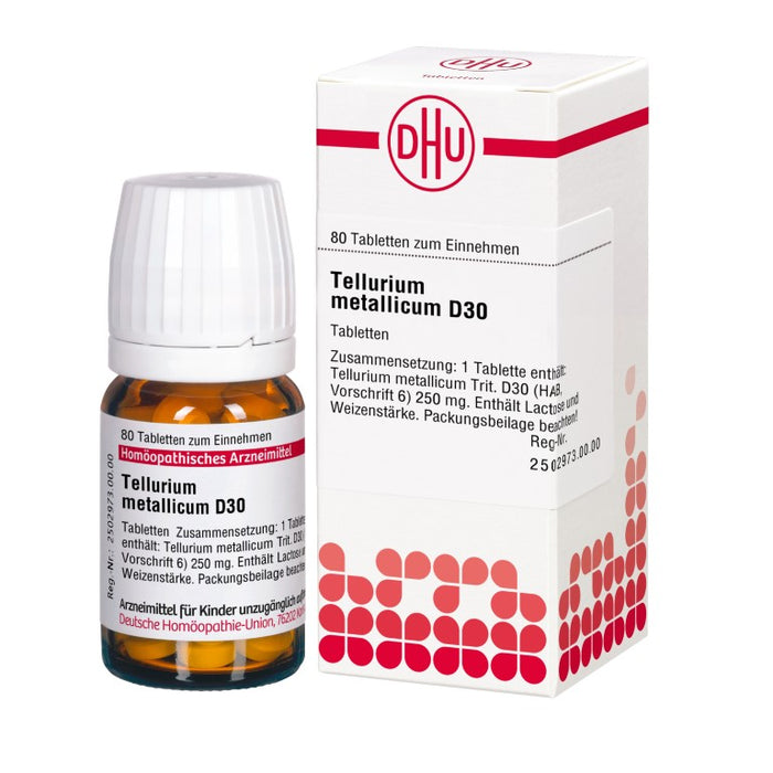 DHU Tellurium metallicum D30 Tabletten, 80 St. Tabletten