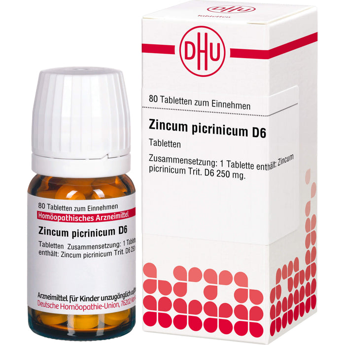 DHU Zincum picrinicum D6 Tabletten, 80 St. Tabletten