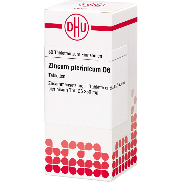 DHU Zincum picrinicum D6 Tabletten, 80 St. Tabletten