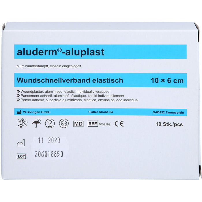 aluderm-aluplast elastisch 1 m x 6 cm Wundauflage, 1 pc Pansement