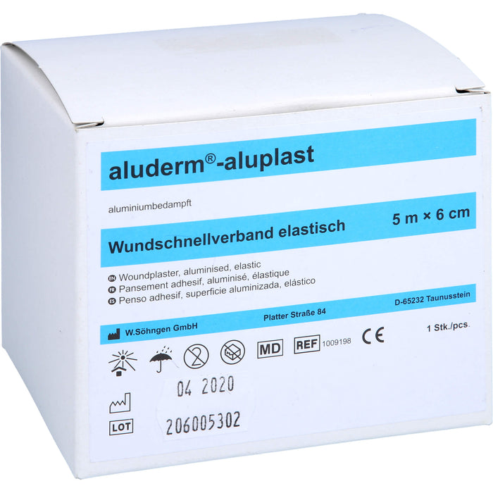 Aluderm Aluplast elastische Wundauflage 5 m x 6 cm, 1 pc Pansement