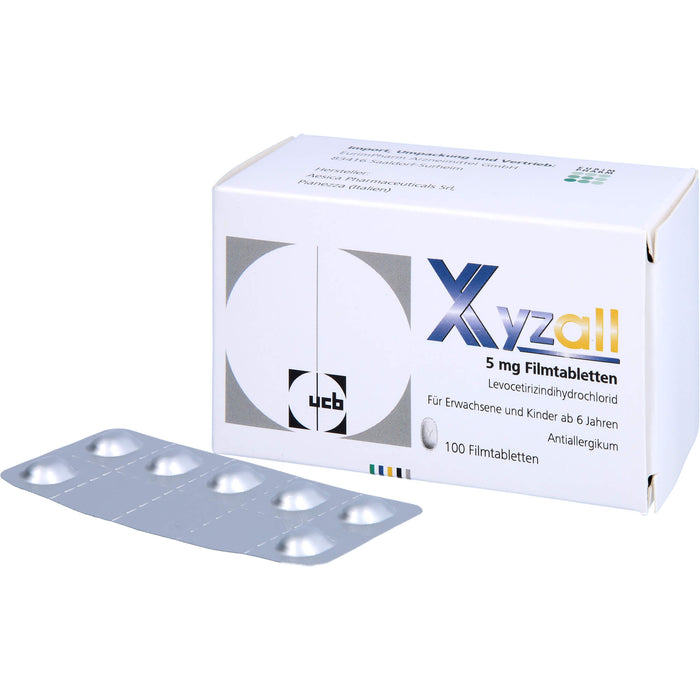 Xyzall 5 mg Filmtabletten Antiallergikum, 100 pc Tablettes