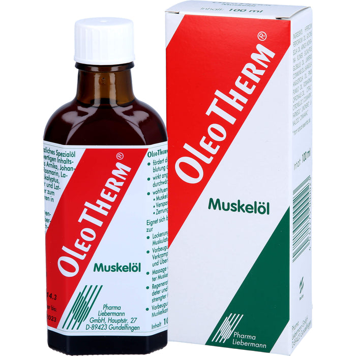 OleoTherm Muskelöl, 100 ml Öl