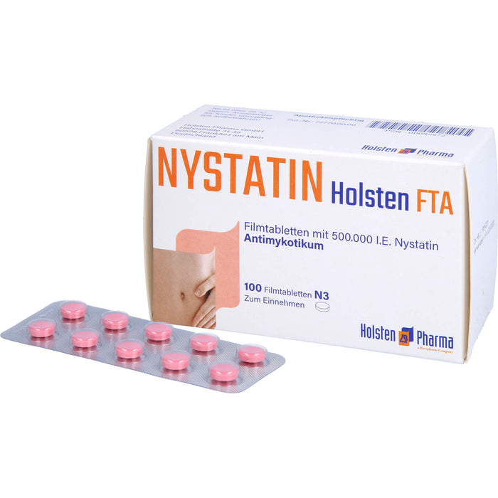 Nystatin Holsten Filmtabletten  Antimykotikum, 100 pcs. Tablets