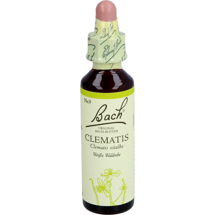 Bach Original Bach-Blüten Nr. 9 Clematis Weiße Waldrebe Tropfen, 20 ml Lösung