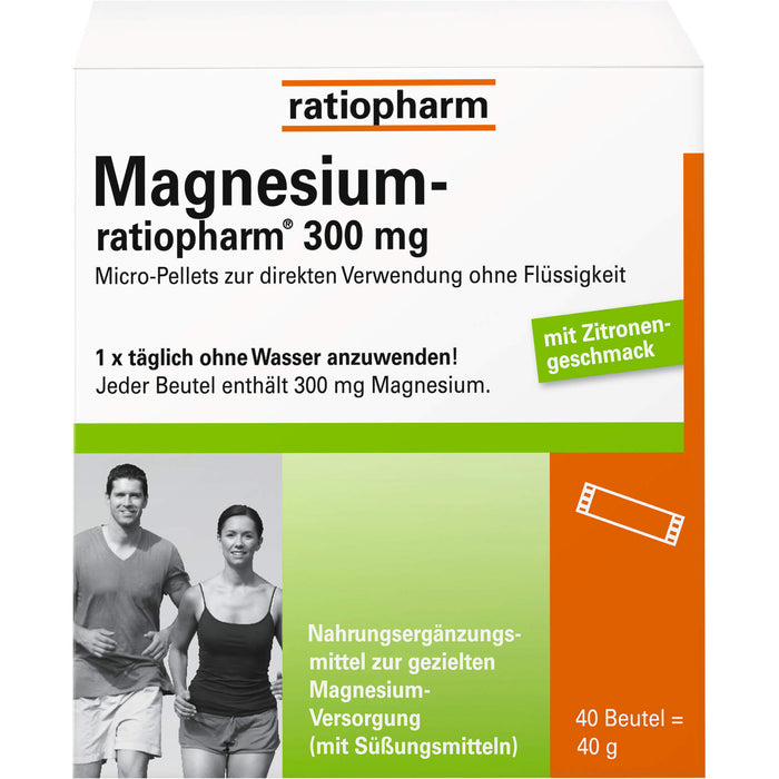 Magnesium-ratiopharm 300 mg Beutel, 40 pc Sachets