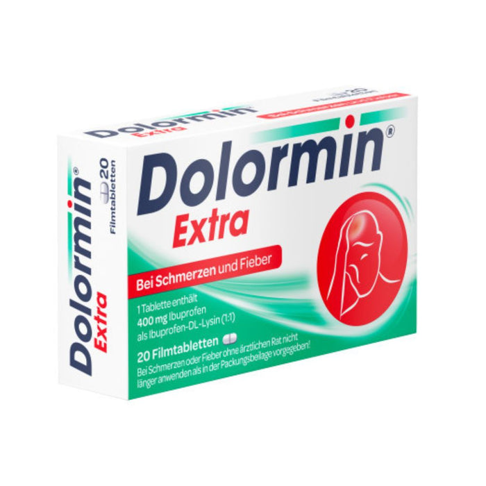 Dolormin extra Filmtabletten bei Schmerzen und Fieber, 20 pcs. Tablets