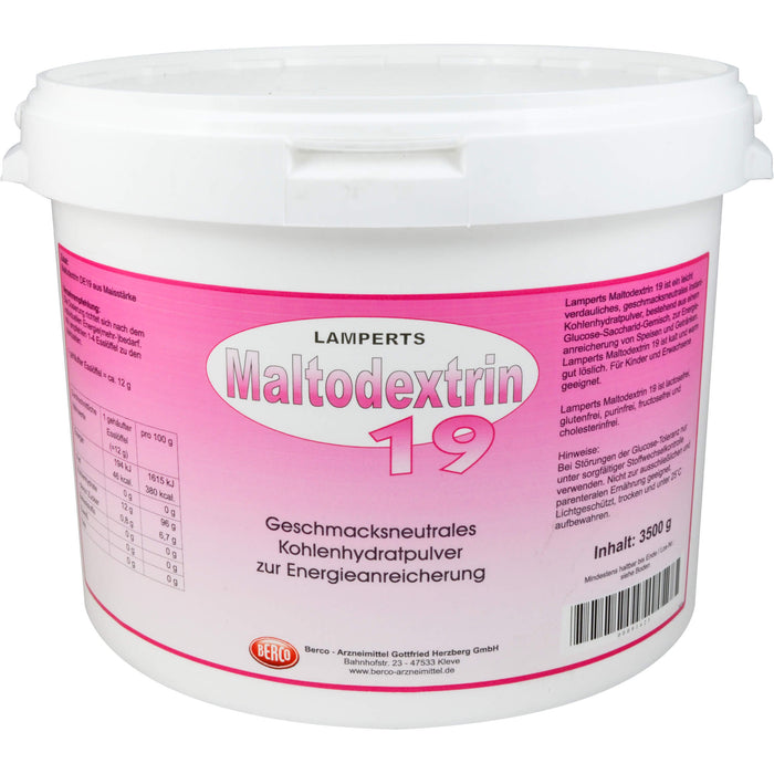 Maltodextrin 19 Lamperts, 3500 g PUL