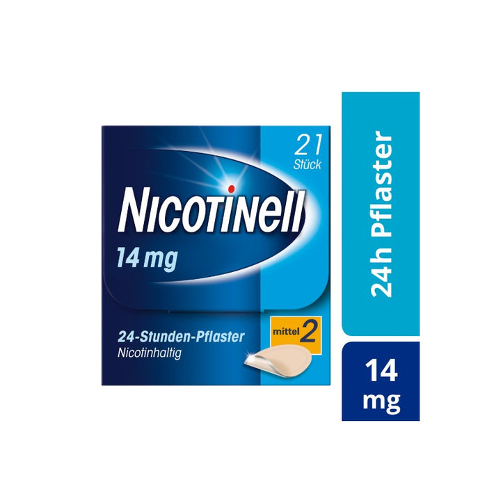 Nicotinell 14 mg/24-Stunden-Pflaster (bisher 35 mg) Stärke 2 (mittel), 21 pcs. Patch