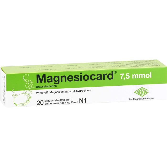 Magnesiocard 7,5 mmol Brausetabletten, 20 St. Tabletten