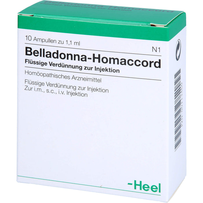 Belladonna-Homaccord flüssige Verdünnung, 10 pcs. Ampoules