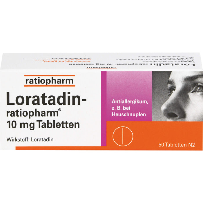 Loratadin-ratiopharm 10 mg Tabletten bei Allergien, 50 pc Tablettes