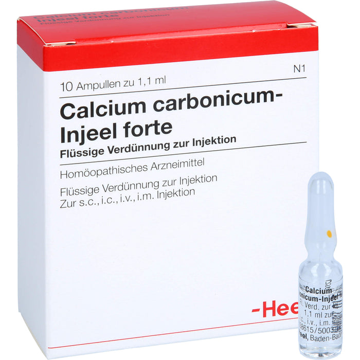 Heel Calcium carbonicum Injeel forte flüssige Verdünnung, 10 St. Ampullen