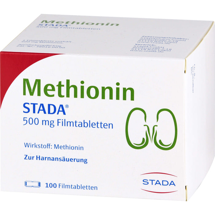 Methionin STADA 500 mg Filmtabletten zur Harnansäuerung, 100 pcs. Tablets