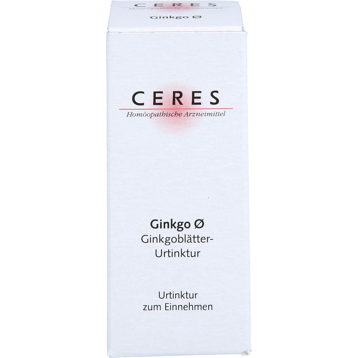 Ceres Ginkgo Urtinktur, 20 ml Lösung