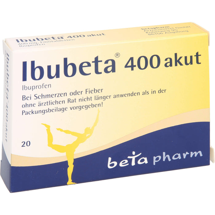 Ibubeta 400 akut Tabletten, 20 pcs. Tablets