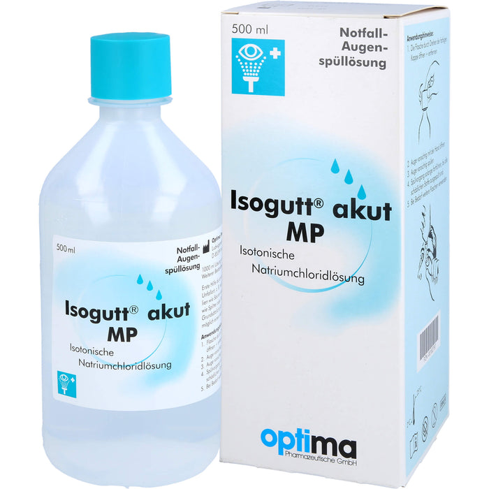 Isogutt akut MP Notfall-Augenspüllösung, Isotonische Natriumchloridlösung, 500 ml Solution