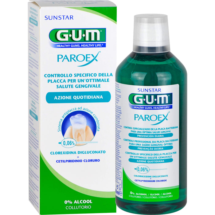 GUM Paroex 0,06% CHX Mundspülung, 500 ml Solution