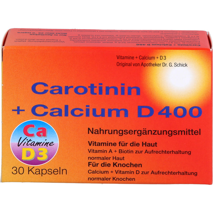 Inkosmia Carotinin + Calcium D 400 Kapseln, 30 pcs. Capsules