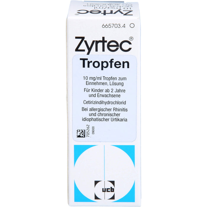 Zyrtec 10 mg/ml Emra Tropfen zum Einnehmen, 20 ml Solution