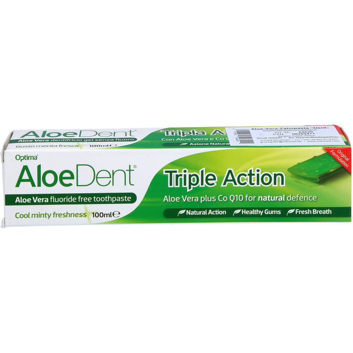 AloeDent Triple Action Zahnpasta, 100 ml Toothpaste