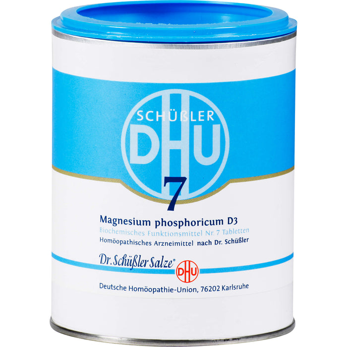 DHU Schüßler-Salz Nr. 7 Magnesium phosphoricum D3 – Das Mineralsalz der Muskeln und Nerven – das Original, 1000 pc Tablettes