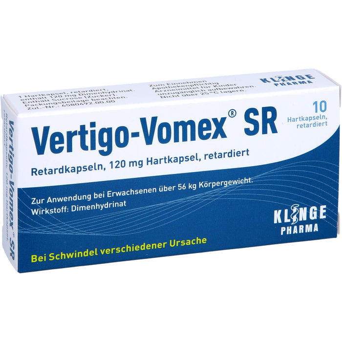 Vertigo-Vomex SR Retardkapseln, 10 pc Capsules