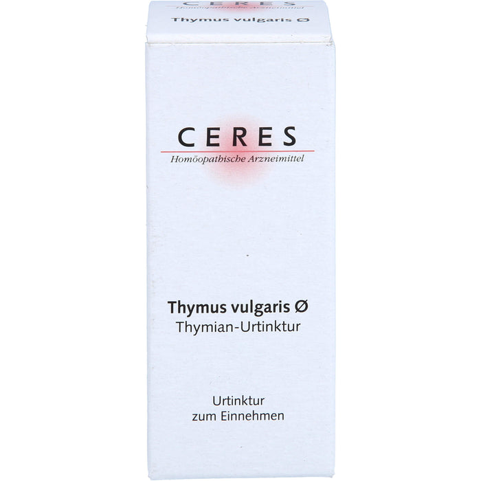 CERES Thymus vulgaris ø Urtinktur, 20 ml Lösung