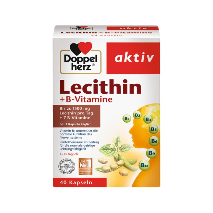 Doppelherz Lecithin + B-Vitamine, 40 pc Capsules