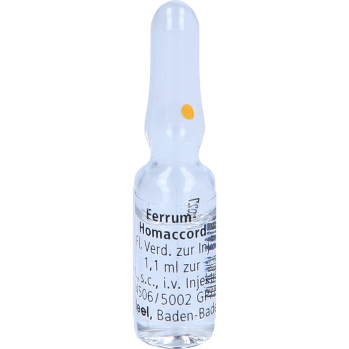 Ferrum-Homaccord flüssige Verdünnung, 10 pcs. Ampoules