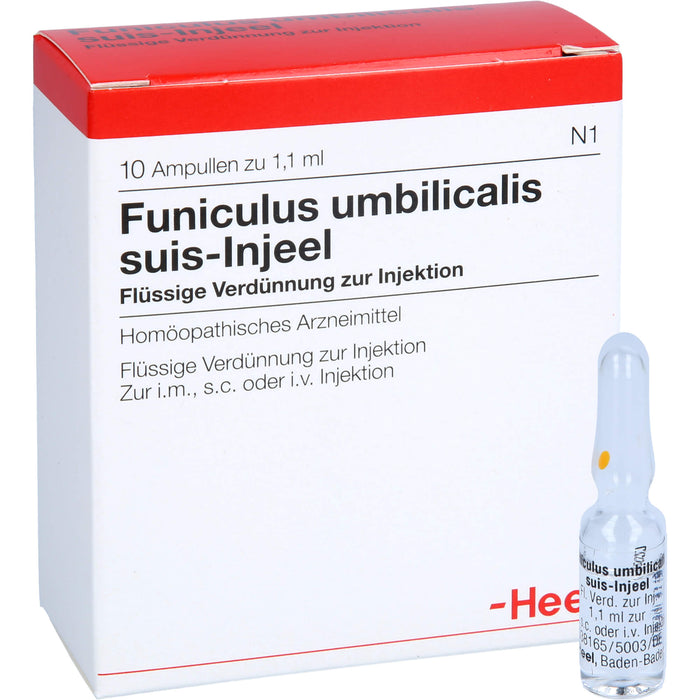 Heel Funiculus umbilicalis suis-Injeel flüssige Verdünnung zur Injektion, 10 pcs. Ampoules