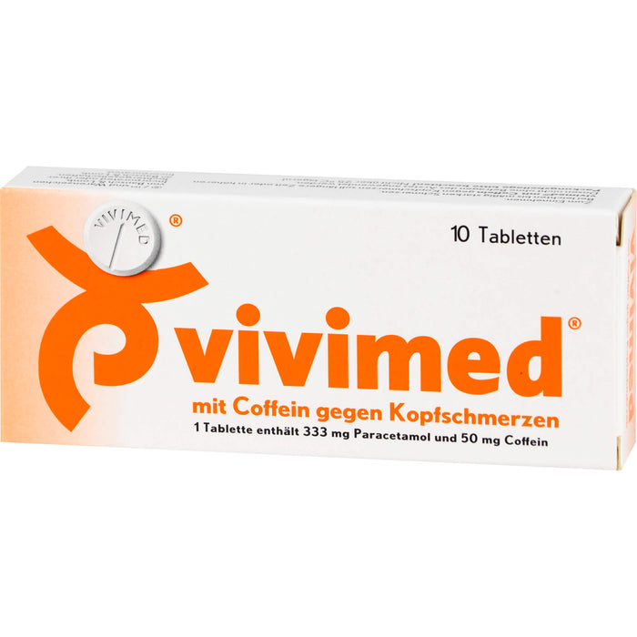 vivimed mit Coffein gegen Kopfschmerzen Tabletten, 10 pcs. Tablets