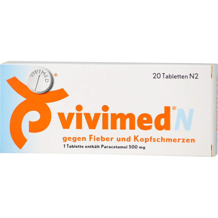 vivimed N gegen Fieber und Kopfschmerzen, 20 St. Tabletten