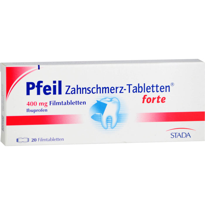 Pfeil Zahnschmerz-Tabletten forte 400 mg Ibuprofen, 20 pc Tablettes