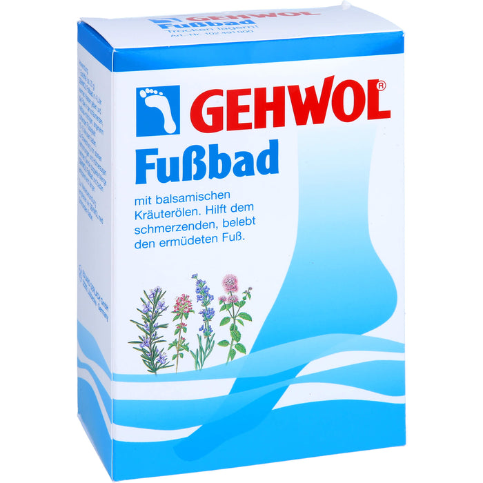 GEHWOL Fußbad mit balsamischen Kräuterölen belebt müde Füße, 250 g Badezusatz