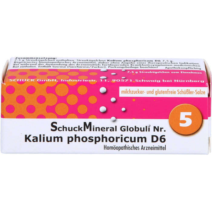 Schuckmineral Globuli 5 Kalium phosphoricum D6, 7.5 g GLO