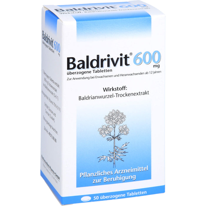 Baldrivit 600 mg überzogene Tabletten, 50 St UTA