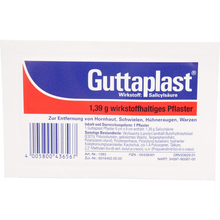 Guttaplast 6 cm x 9 cm Pflaster, 1 pcs. Patch