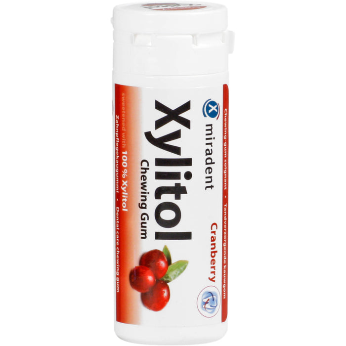 miradent Xylitol Chewing Gum Cranberry, 30 pcs. Chewing gum