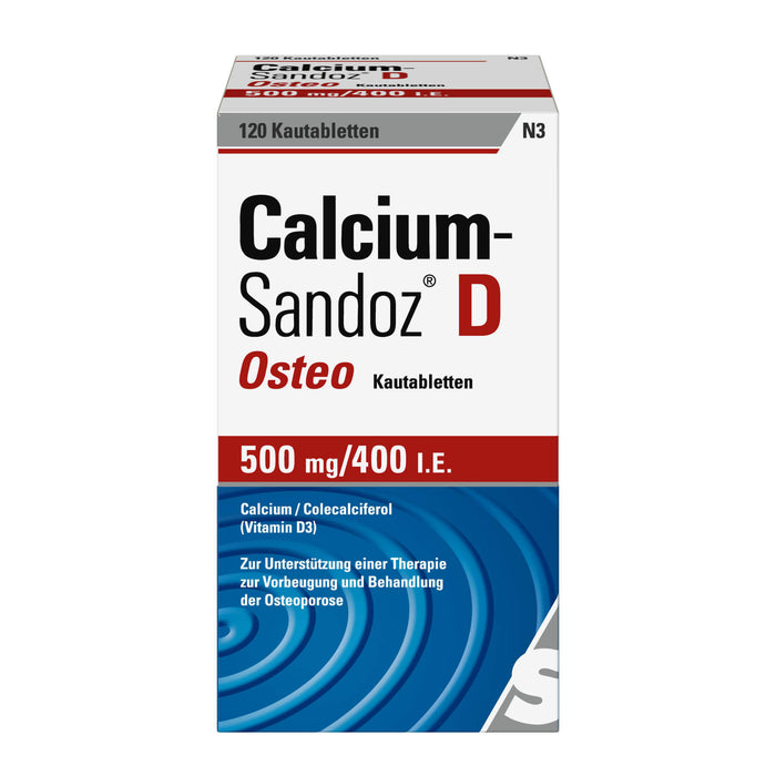 Calcium-Sandoz D Osteo Kautabletten, 120 pc Tablettes