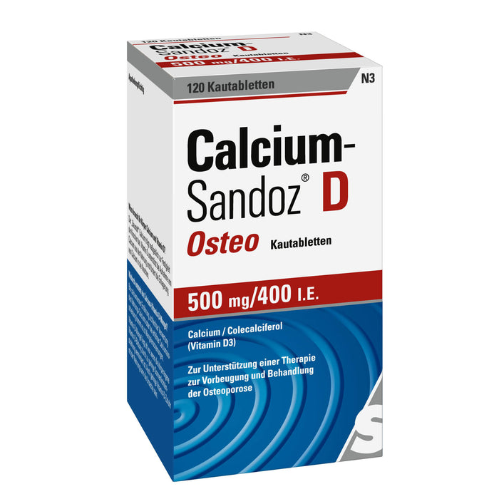 Calcium-Sandoz D Osteo Kautabletten, 120 St. Tabletten