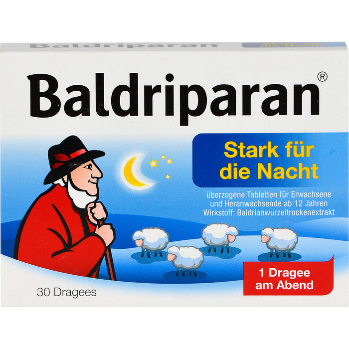 Baldriparan Stark für die Nacht Dragees, 30 pc Tablettes