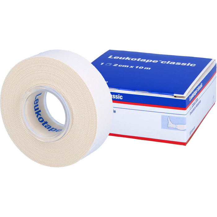 Leukotape classic unelastische Klebebinde 2 cm x 10 m weiß, 1 pc Pansements