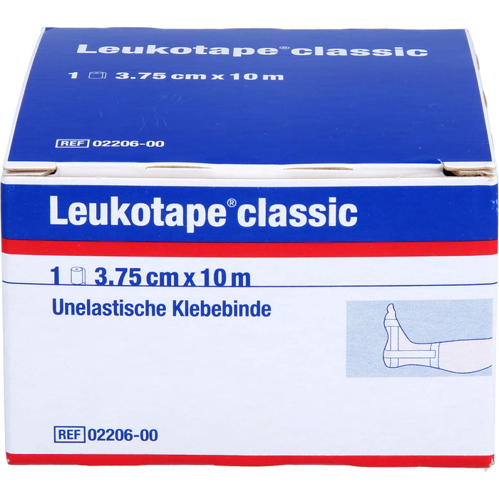 Leukotape classic 3,75 cm x 10 m weiß unelastische Klebebinde, 1 pcs. Wound dressings