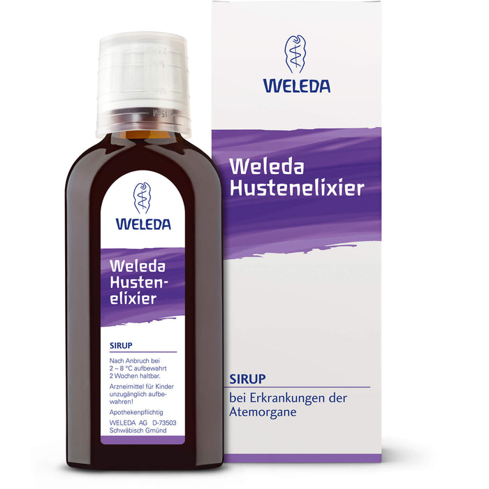 Weleda Hustenelixier bei Erkrankungen der Atemorgane, 100 ml Solution