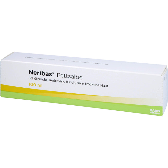 Neribas Fettsalbe schützende Hautpflege für sehr trockene Haut, 100 ml Onguent gras